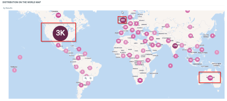 Worldmap distribution